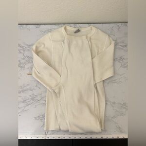 Vintage Mervyns Partners Top And Bottoms Womens Medium Ribbed Set White​